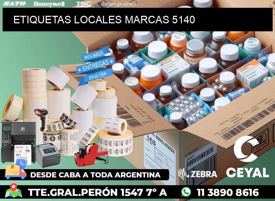 ETIQUETAS LOCALES MARCAS 5140
