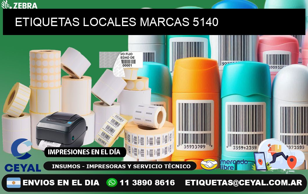 ETIQUETAS LOCALES MARCAS 5140