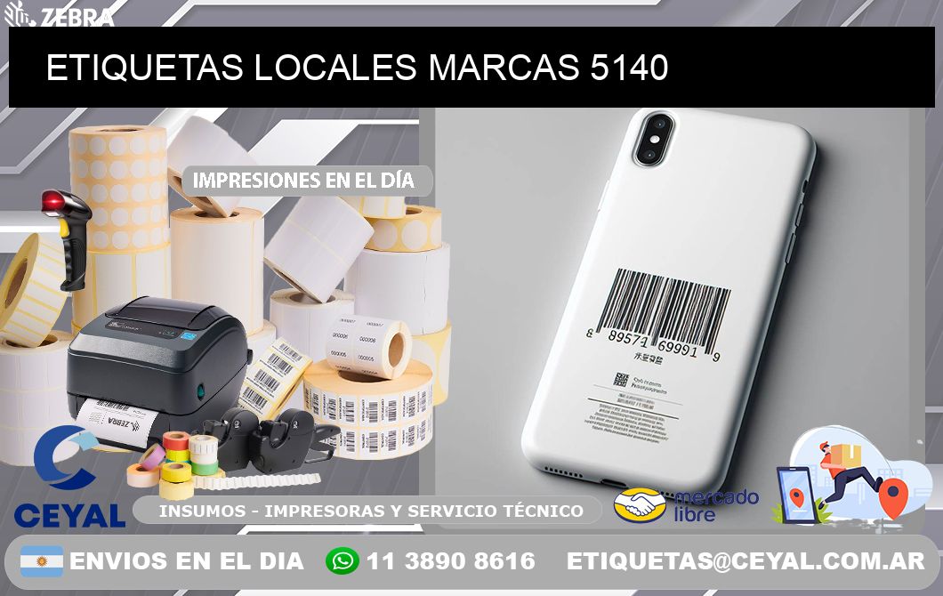 ETIQUETAS LOCALES MARCAS 5140