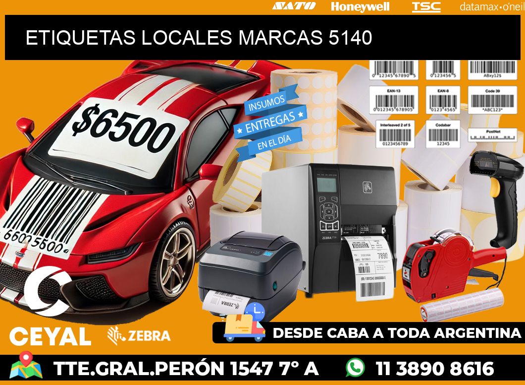ETIQUETAS LOCALES MARCAS 5140