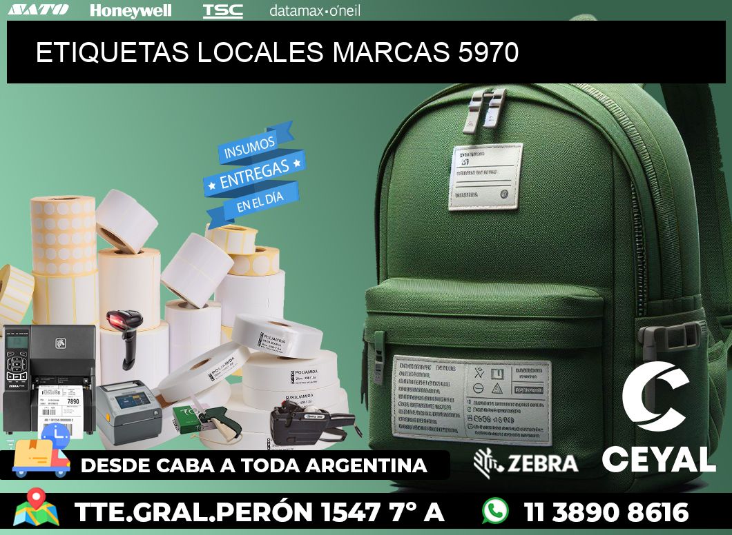 ETIQUETAS LOCALES MARCAS 5970