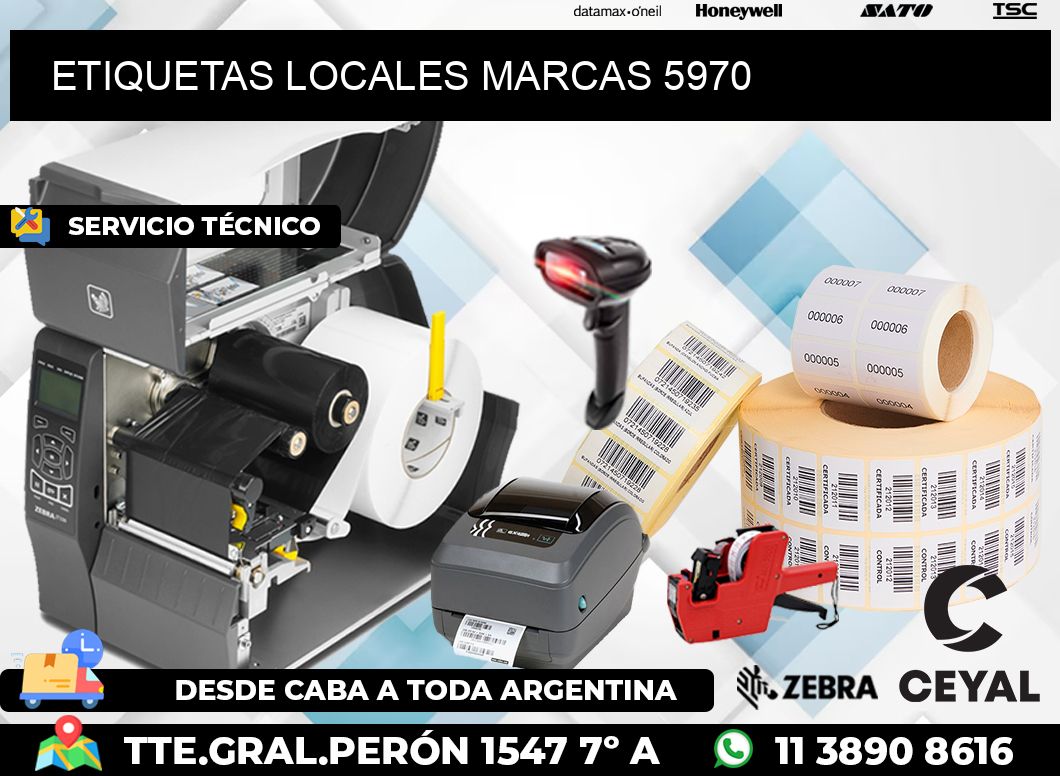 ETIQUETAS LOCALES MARCAS 5970