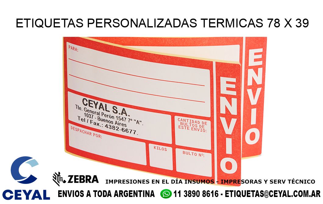 ETIQUETAS PERSONALIZADAS TERMICAS 78 x 39