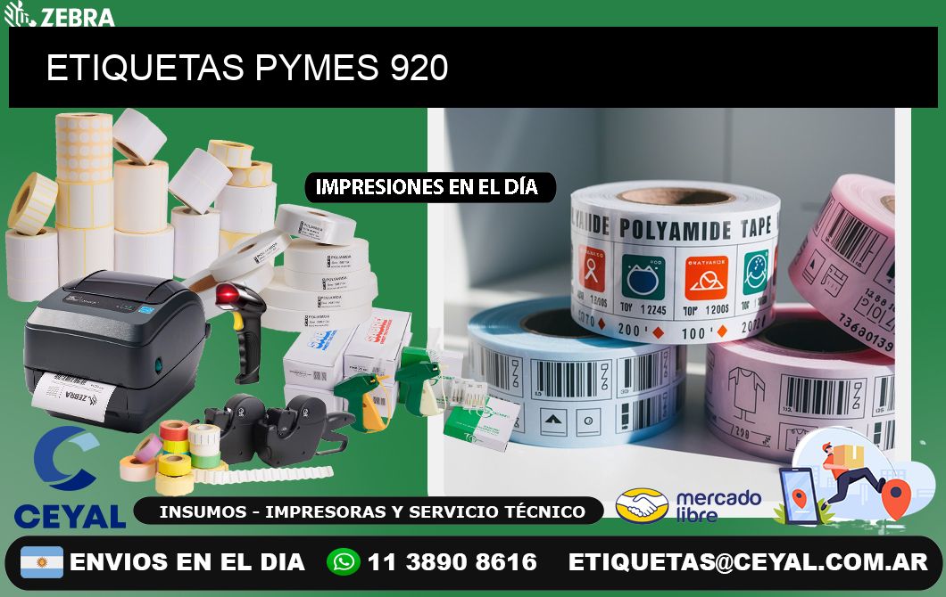 ETIQUETAS PYMES 920