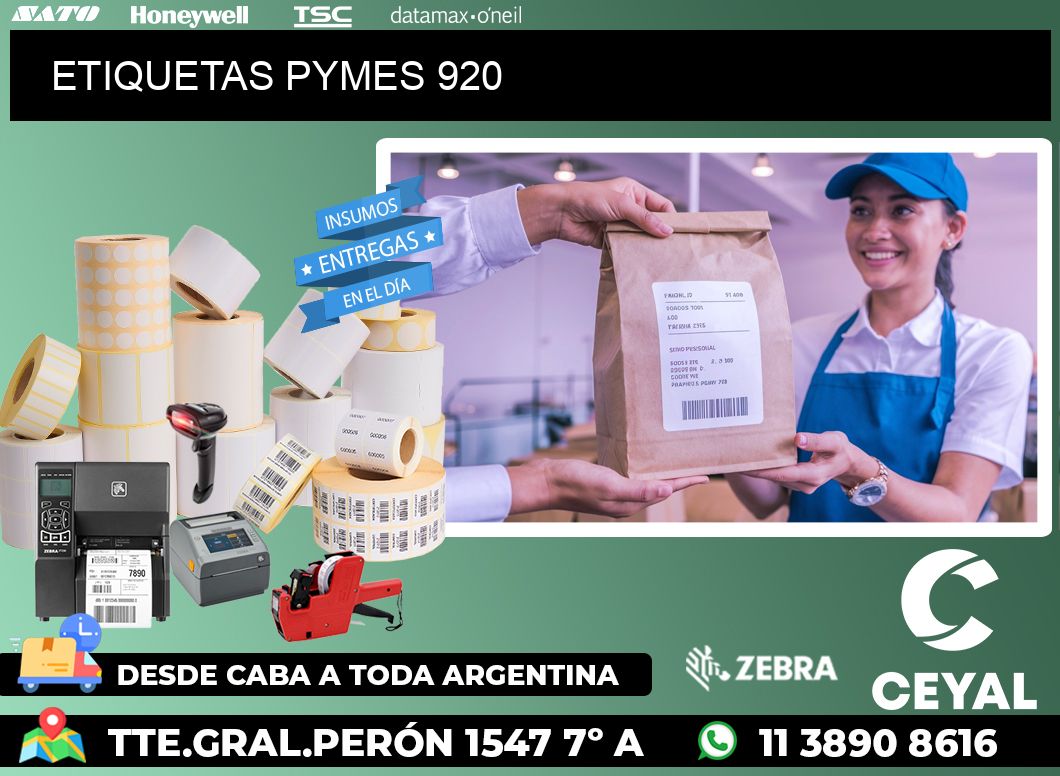 ETIQUETAS PYMES 920