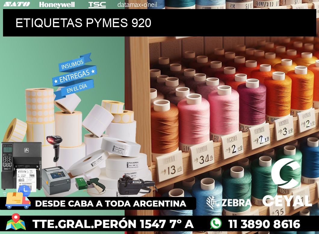 ETIQUETAS PYMES 920