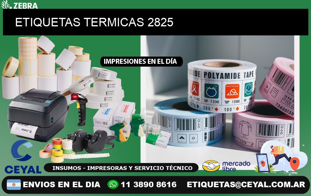 ETIQUETAS TERMICAS 2825