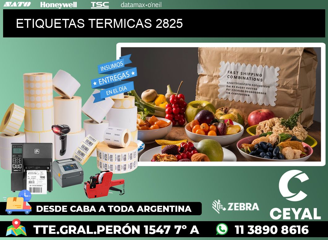 ETIQUETAS TERMICAS 2825