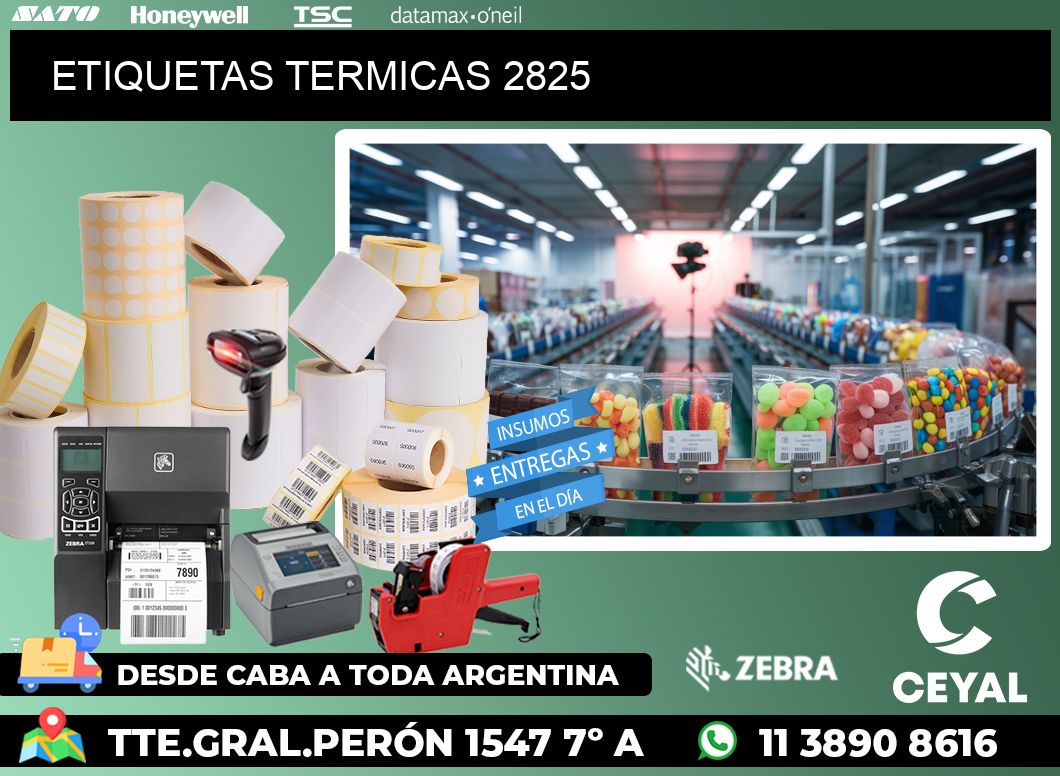 ETIQUETAS TERMICAS 2825