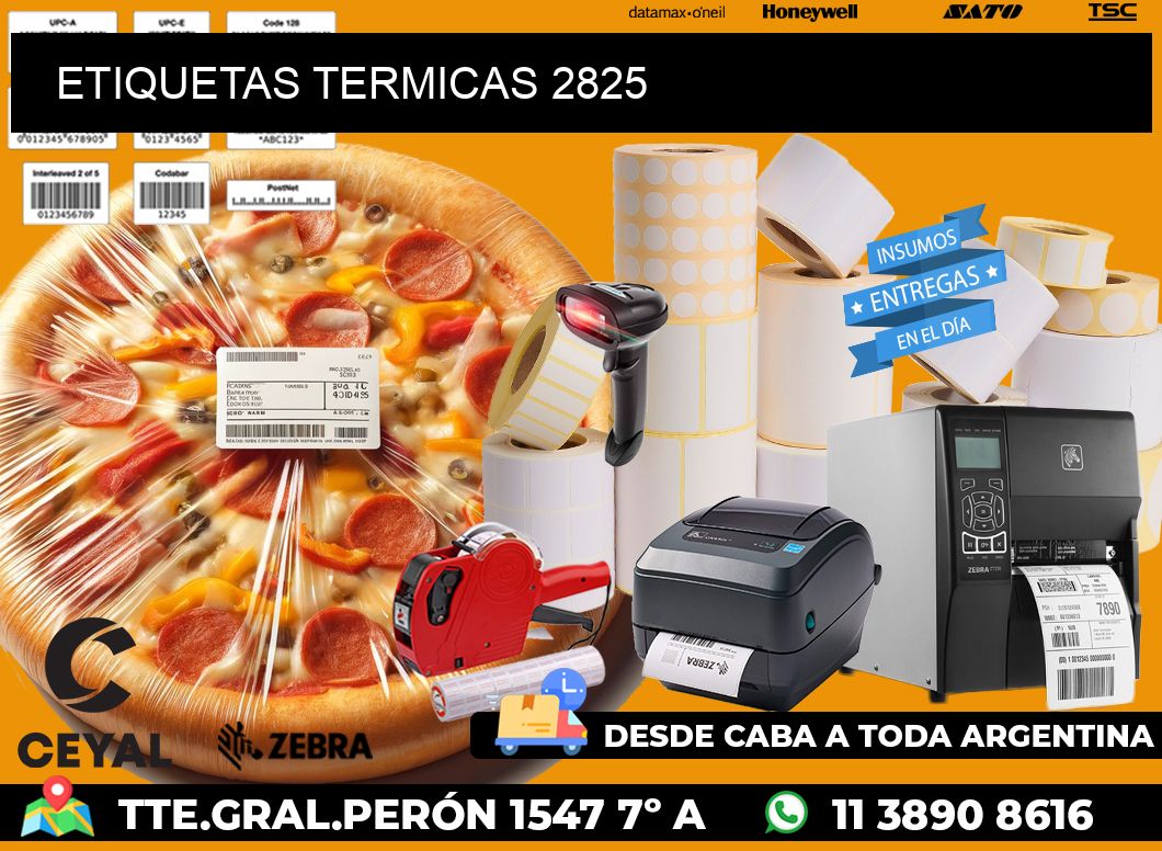 ETIQUETAS TERMICAS 2825