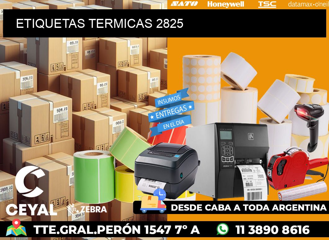 ETIQUETAS TERMICAS 2825