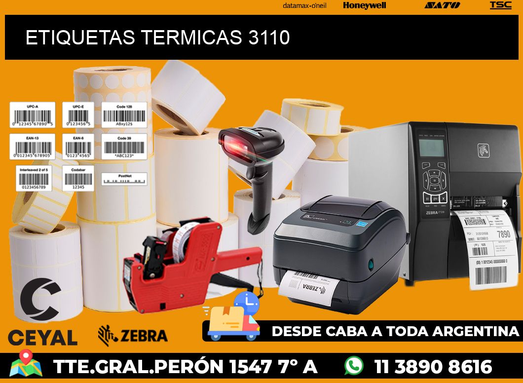 ETIQUETAS TERMICAS 3110