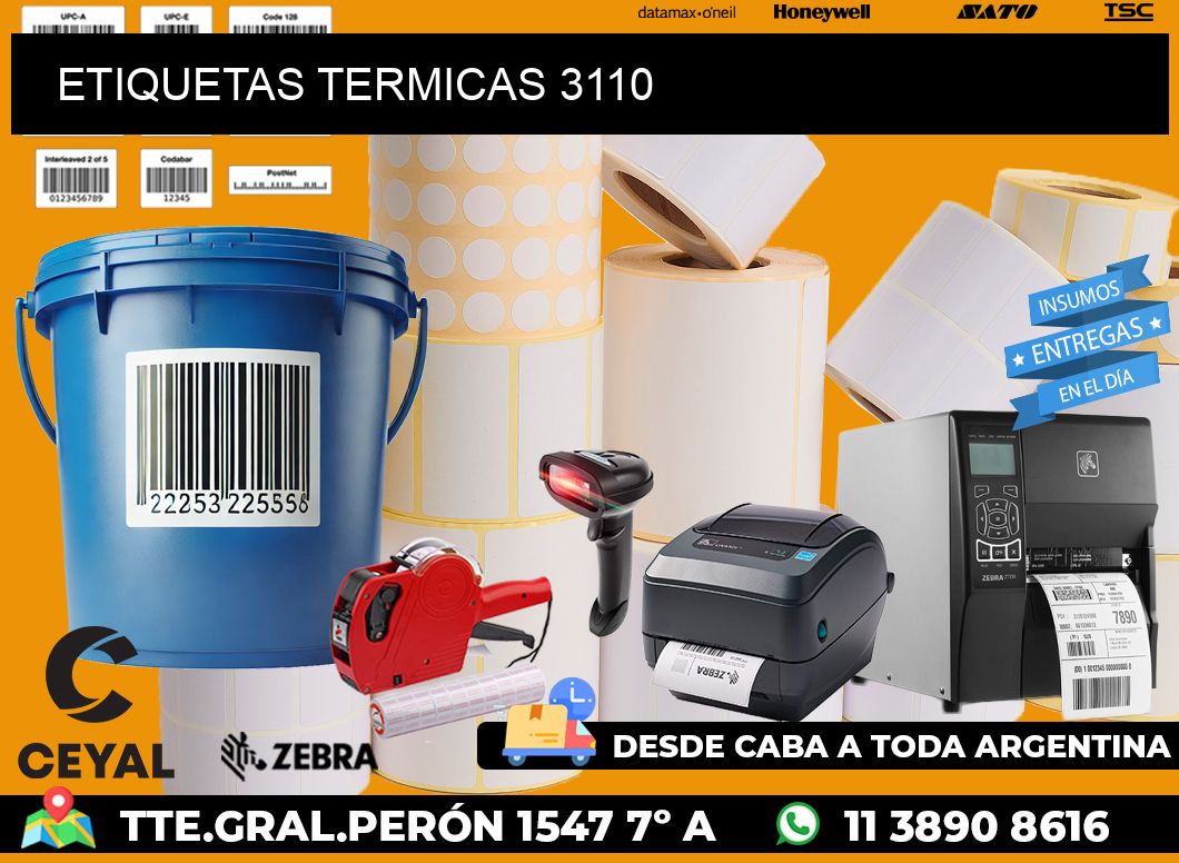 ETIQUETAS TERMICAS 3110