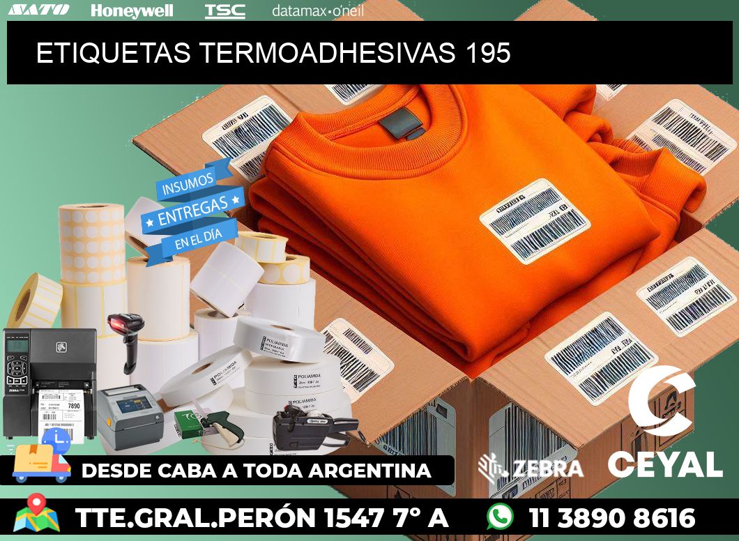 ETIQUETAS TERMOADHESIVAS 195