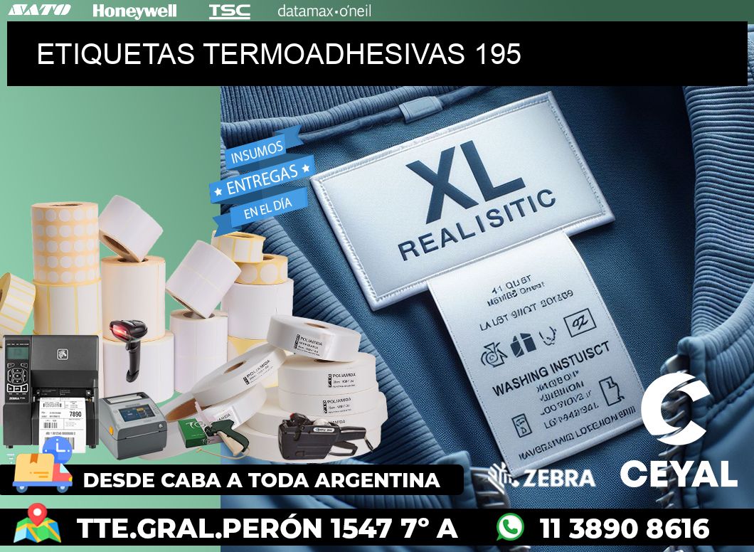 ETIQUETAS TERMOADHESIVAS 195