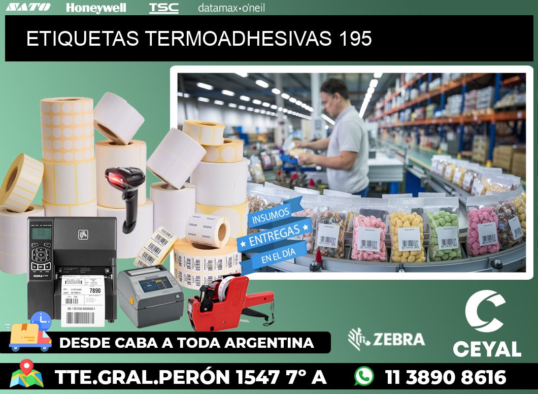 ETIQUETAS TERMOADHESIVAS 195