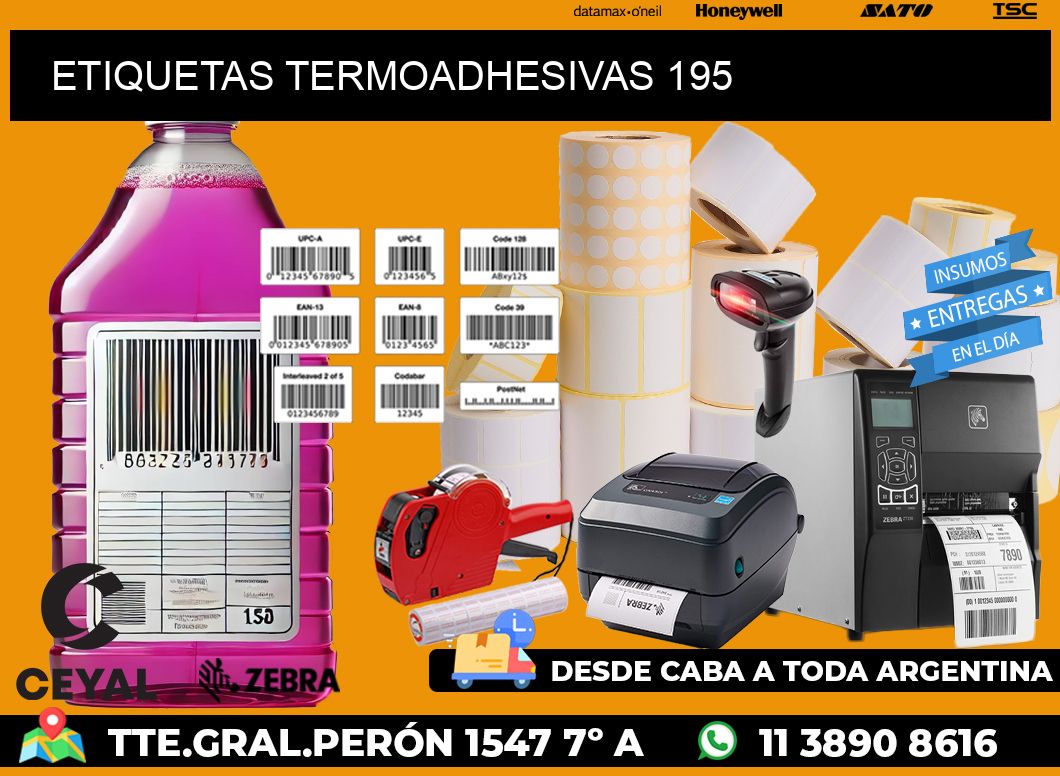 ETIQUETAS TERMOADHESIVAS 195