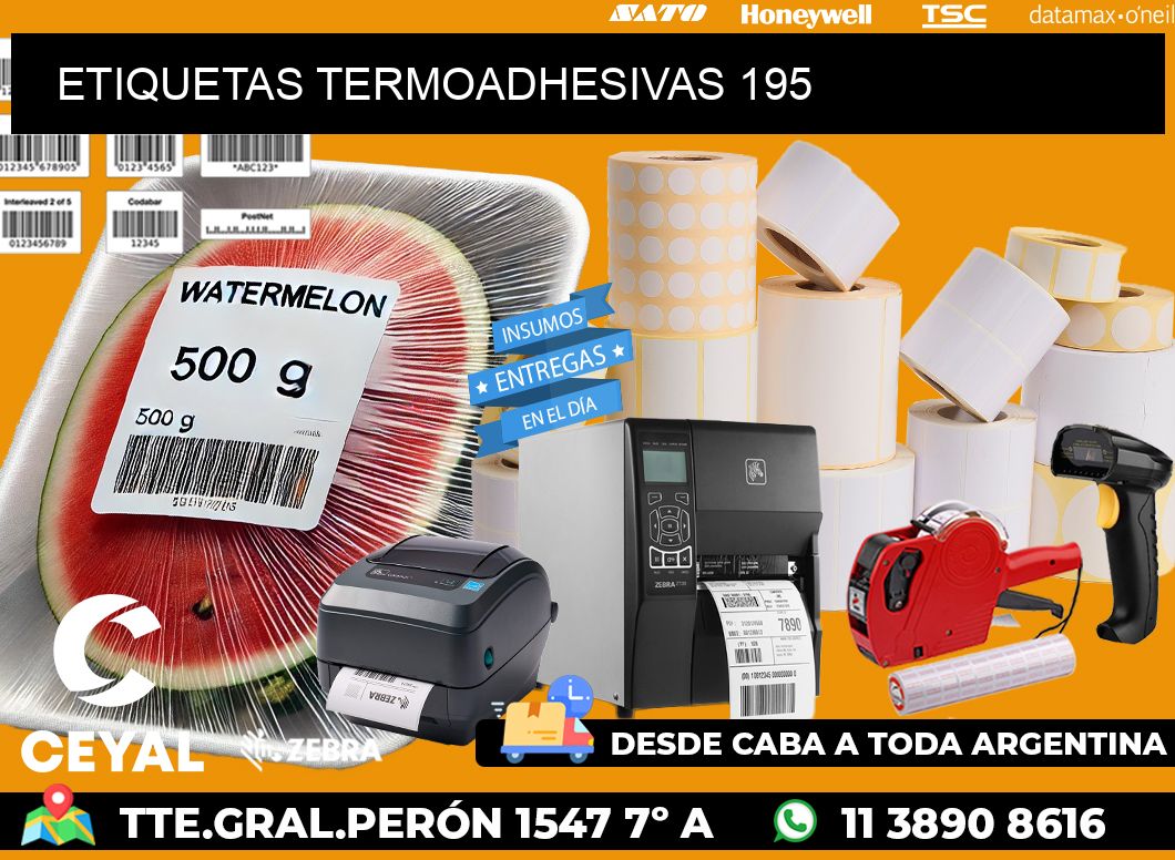 ETIQUETAS TERMOADHESIVAS 195