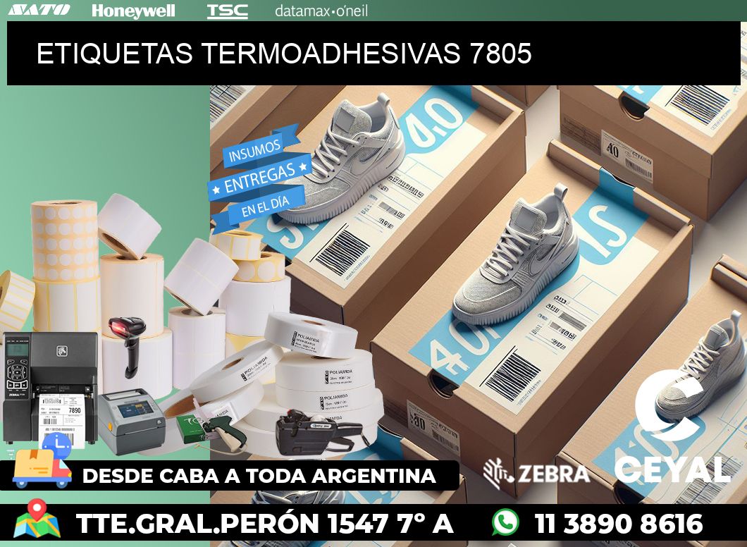 ETIQUETAS TERMOADHESIVAS 7805