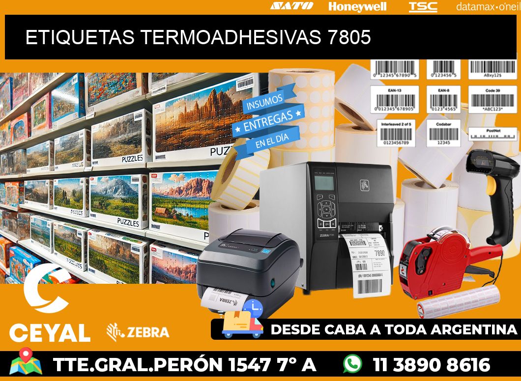 ETIQUETAS TERMOADHESIVAS 7805