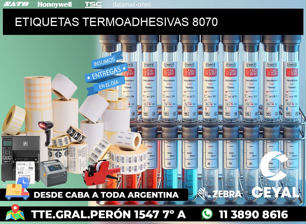 ETIQUETAS TERMOADHESIVAS 8070