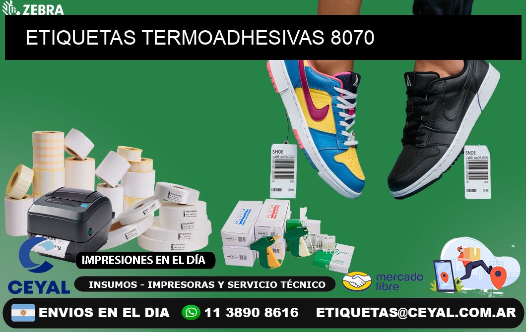 ETIQUETAS TERMOADHESIVAS 8070