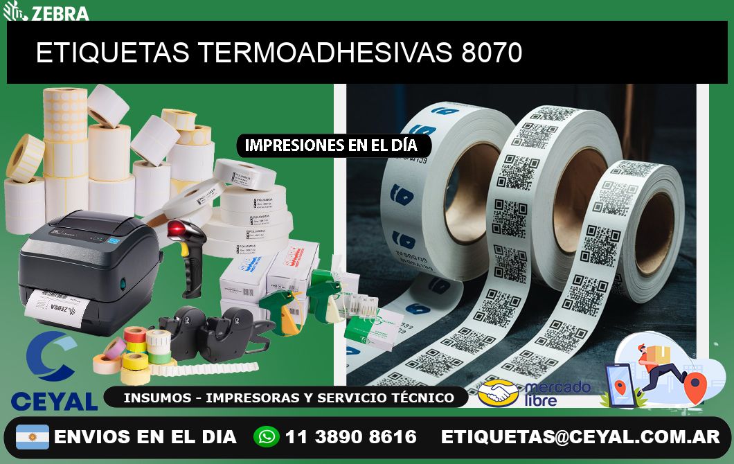 ETIQUETAS TERMOADHESIVAS 8070