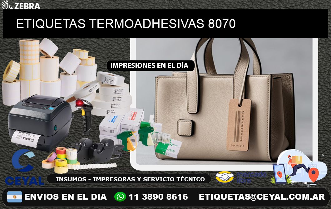 ETIQUETAS TERMOADHESIVAS 8070