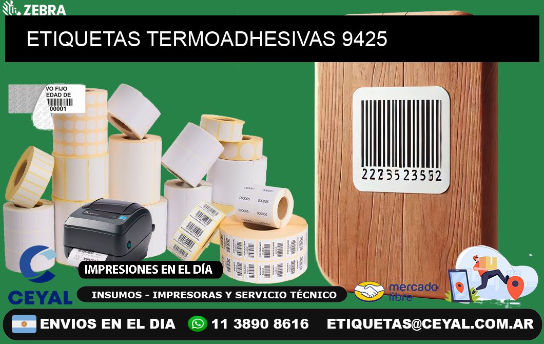 ETIQUETAS TERMOADHESIVAS 9425