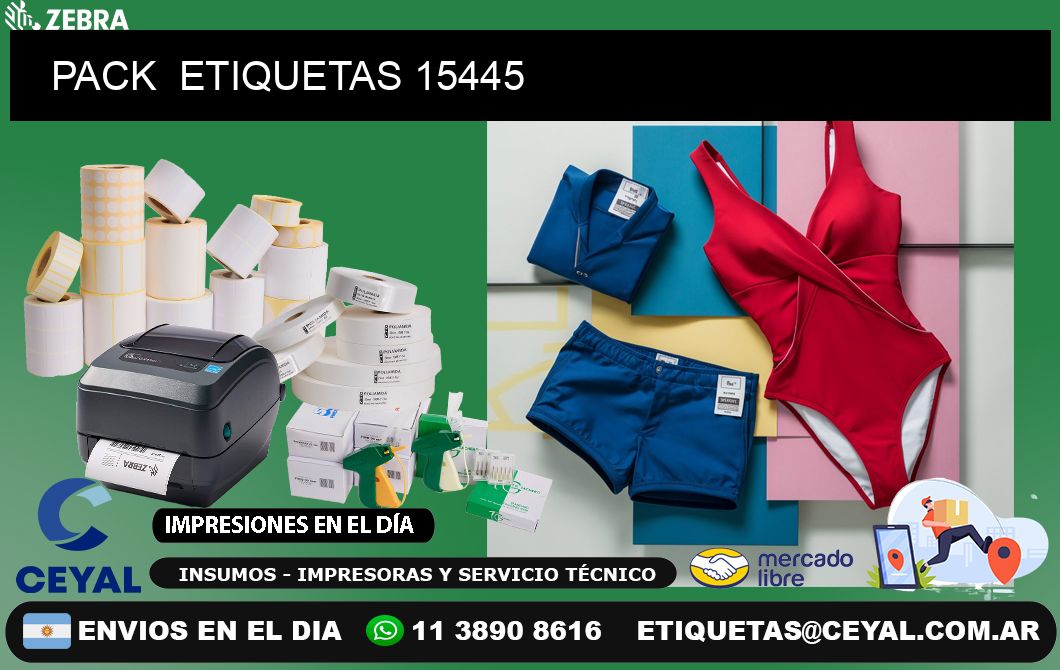 PACK  ETIQUETAS 15445