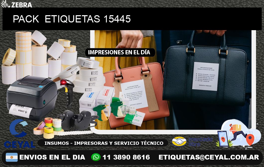 PACK  ETIQUETAS 15445