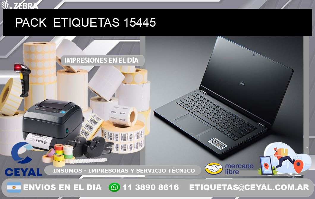 PACK  ETIQUETAS 15445