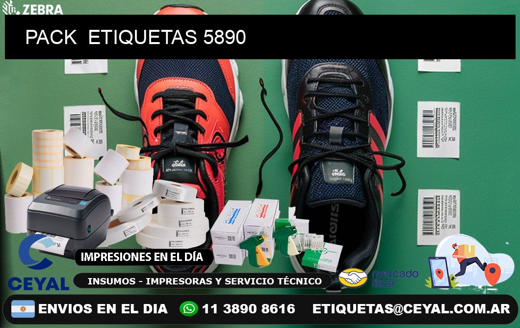 PACK  ETIQUETAS 5890