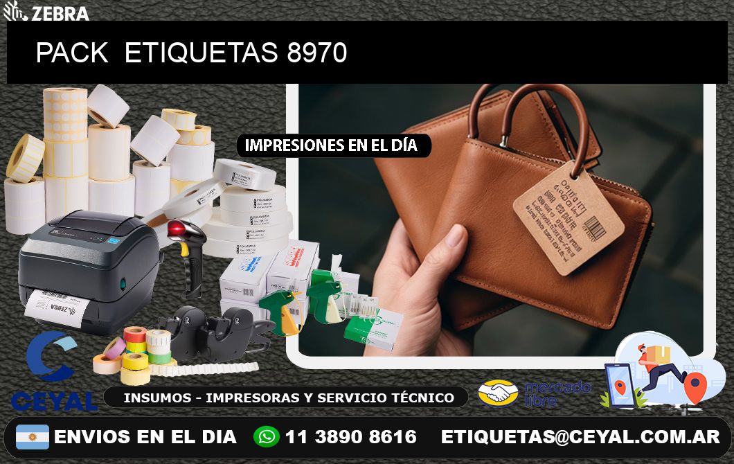 PACK  ETIQUETAS 8970