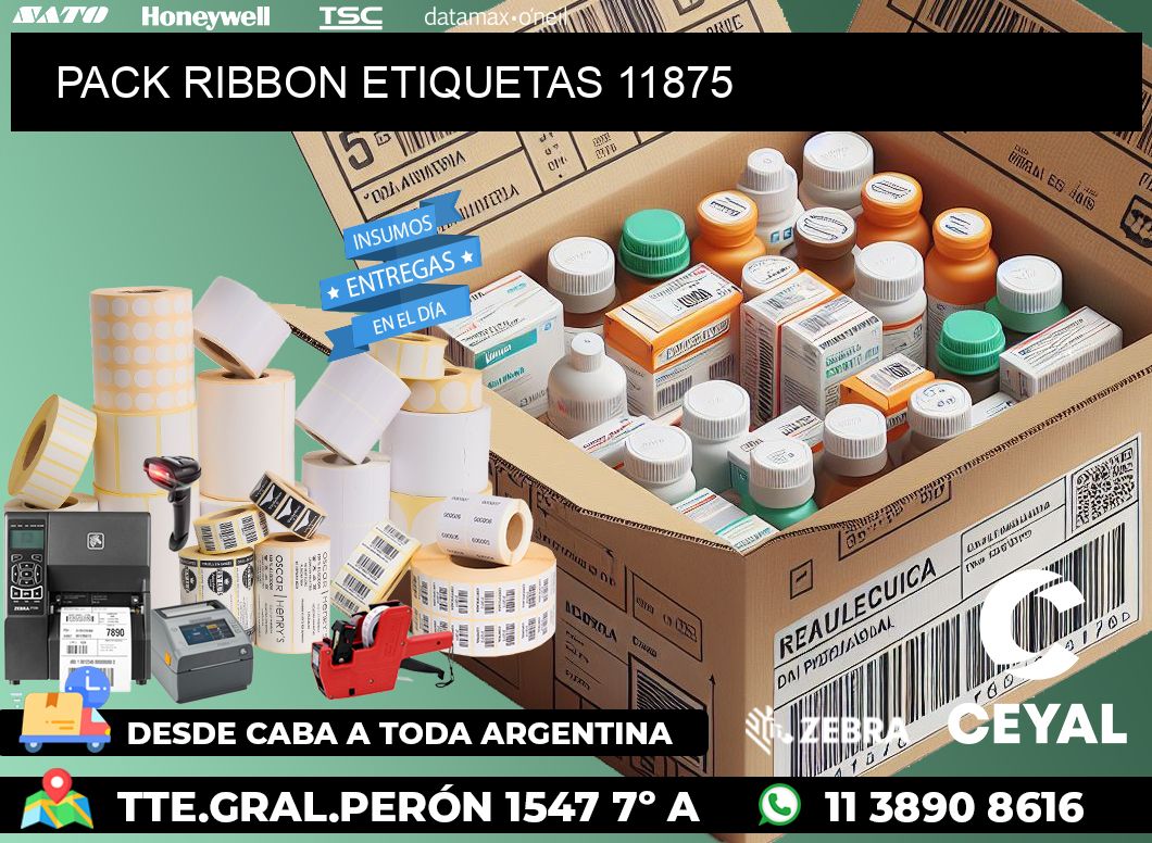 PACK RIBBON ETIQUETAS 11875