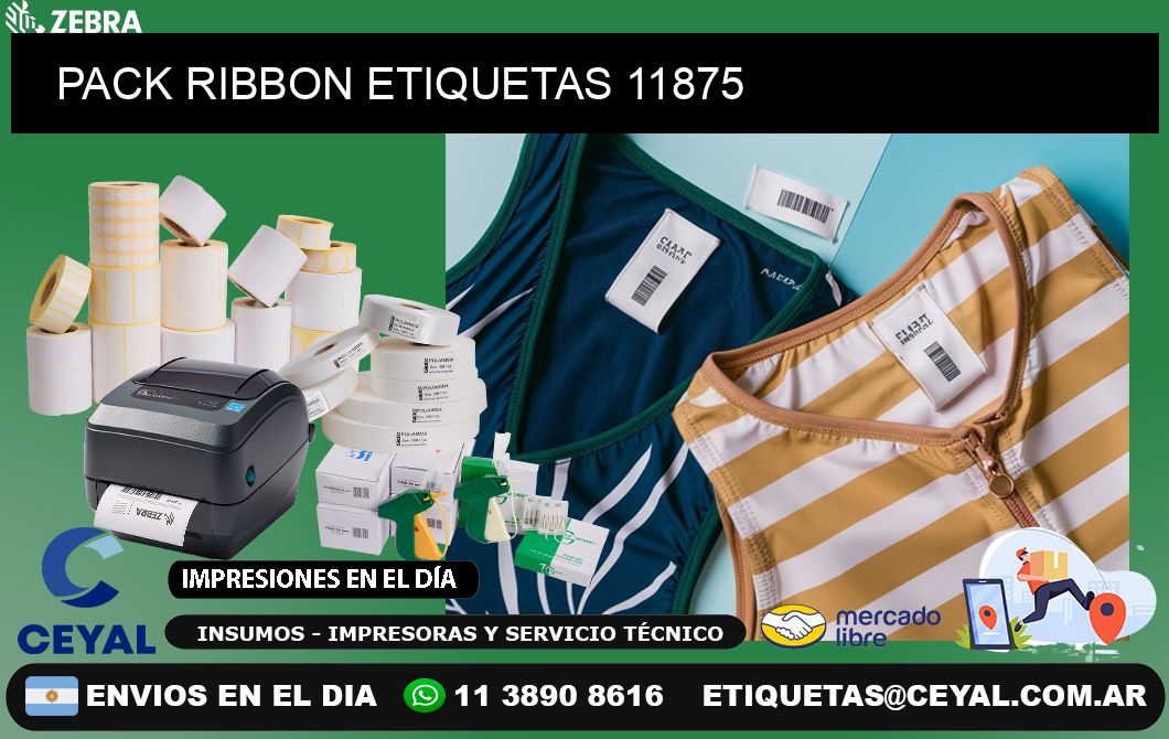 PACK RIBBON ETIQUETAS 11875