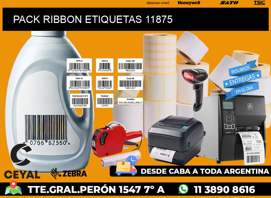 PACK RIBBON ETIQUETAS 11875