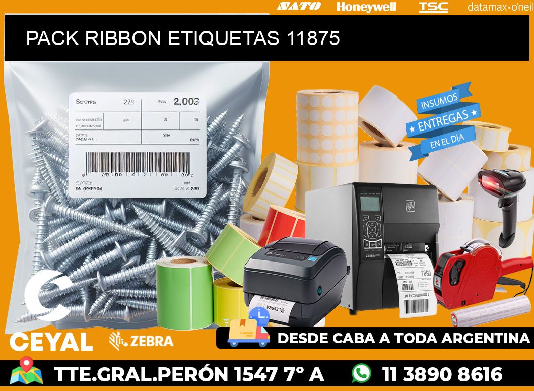 PACK RIBBON ETIQUETAS 11875