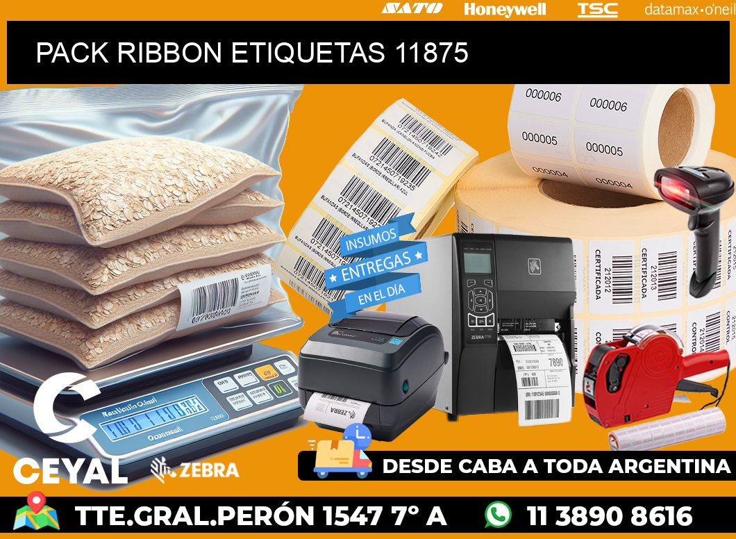 PACK RIBBON ETIQUETAS 11875