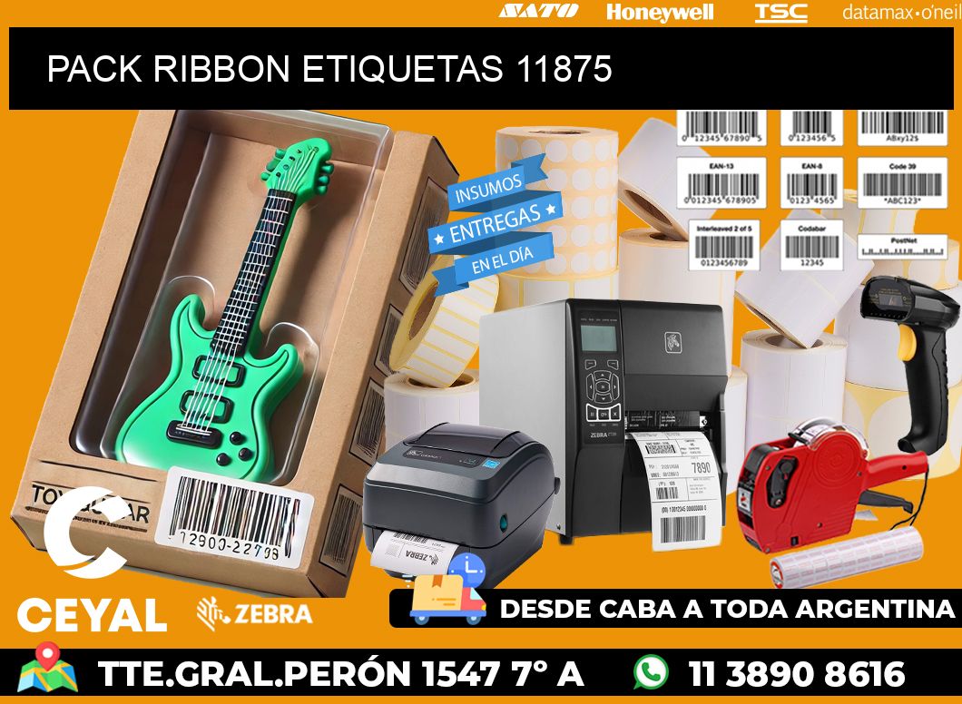 PACK RIBBON ETIQUETAS 11875