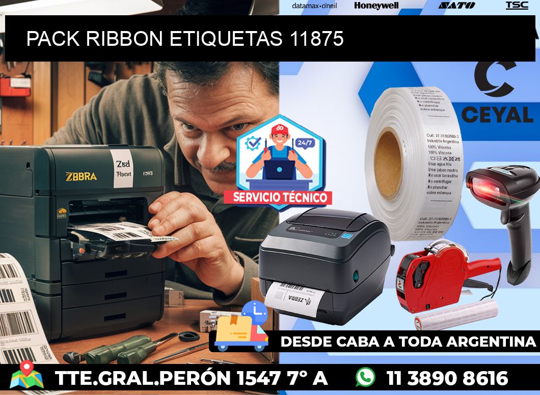 PACK RIBBON ETIQUETAS 11875