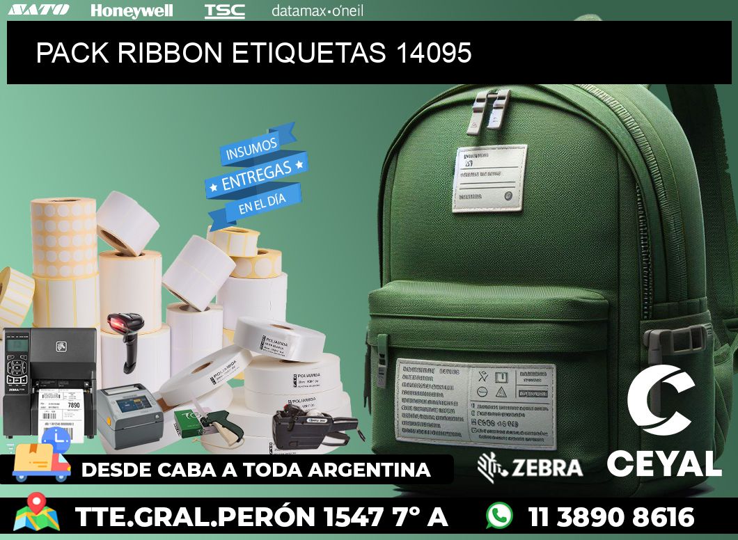 PACK RIBBON ETIQUETAS 14095