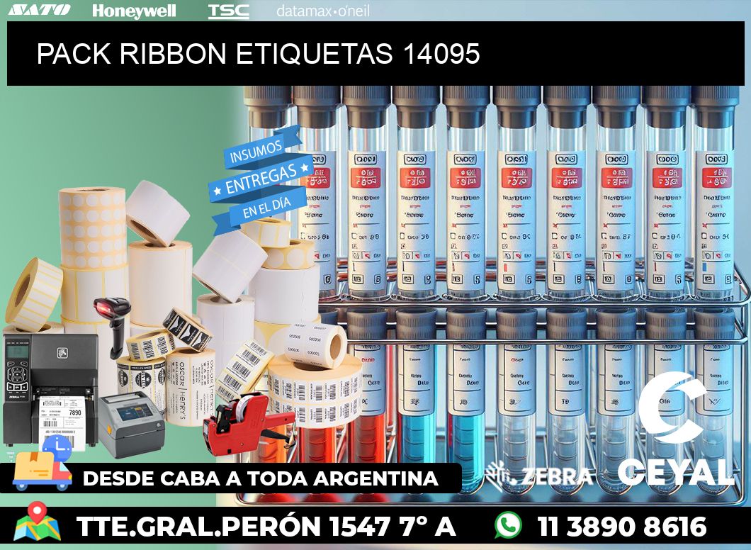 PACK RIBBON ETIQUETAS 14095