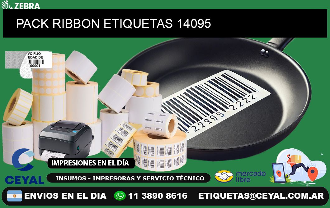 PACK RIBBON ETIQUETAS 14095