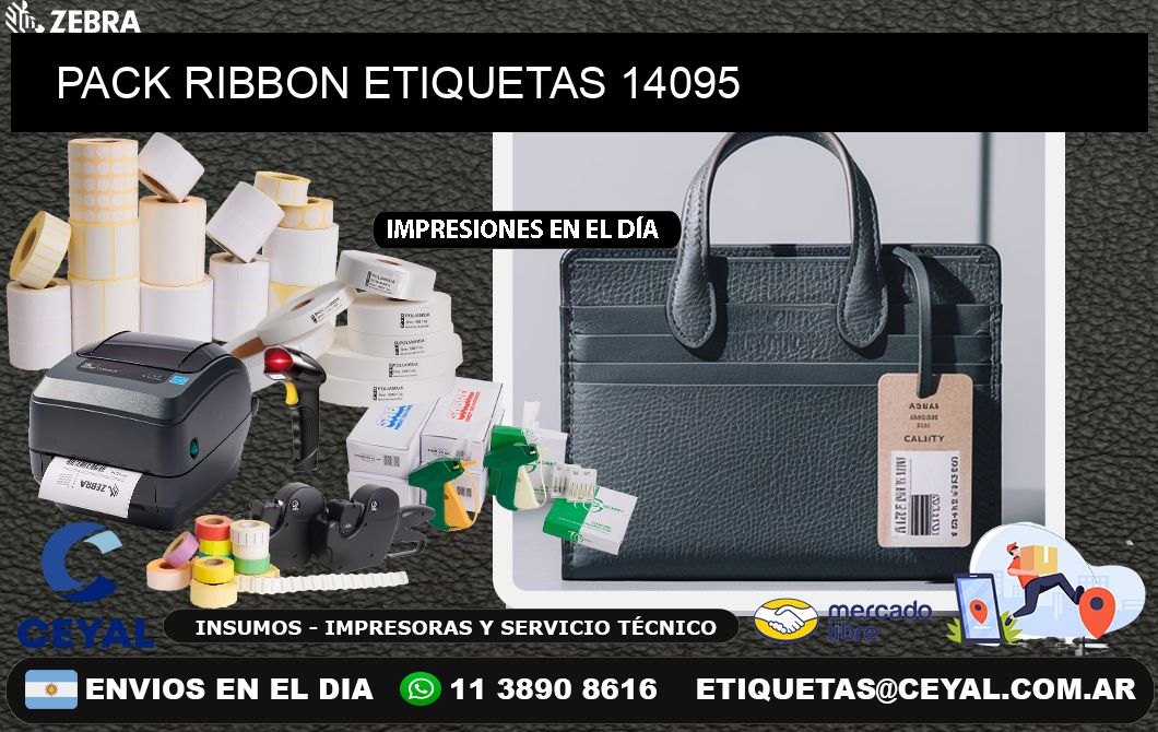 PACK RIBBON ETIQUETAS 14095