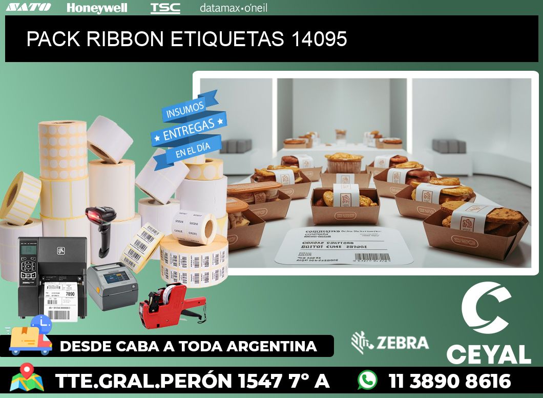 PACK RIBBON ETIQUETAS 14095