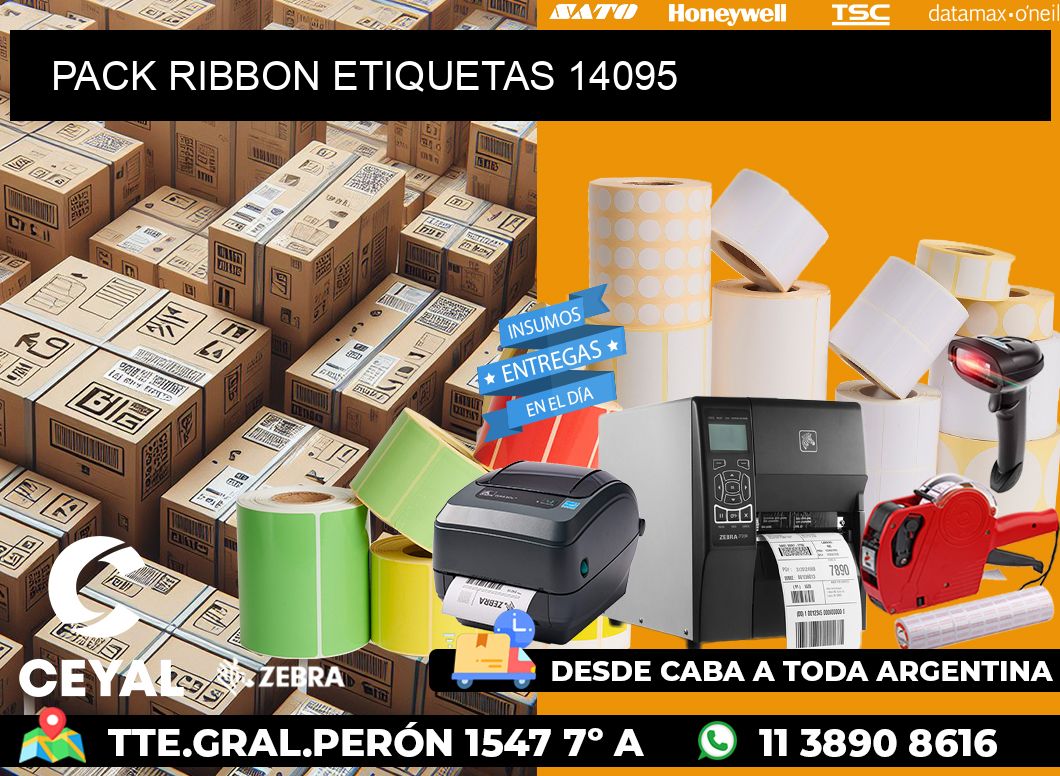 PACK RIBBON ETIQUETAS 14095