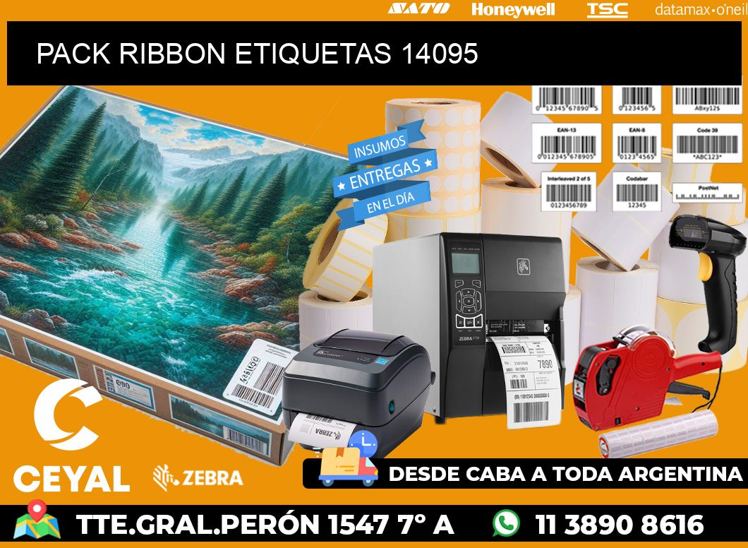 PACK RIBBON ETIQUETAS 14095