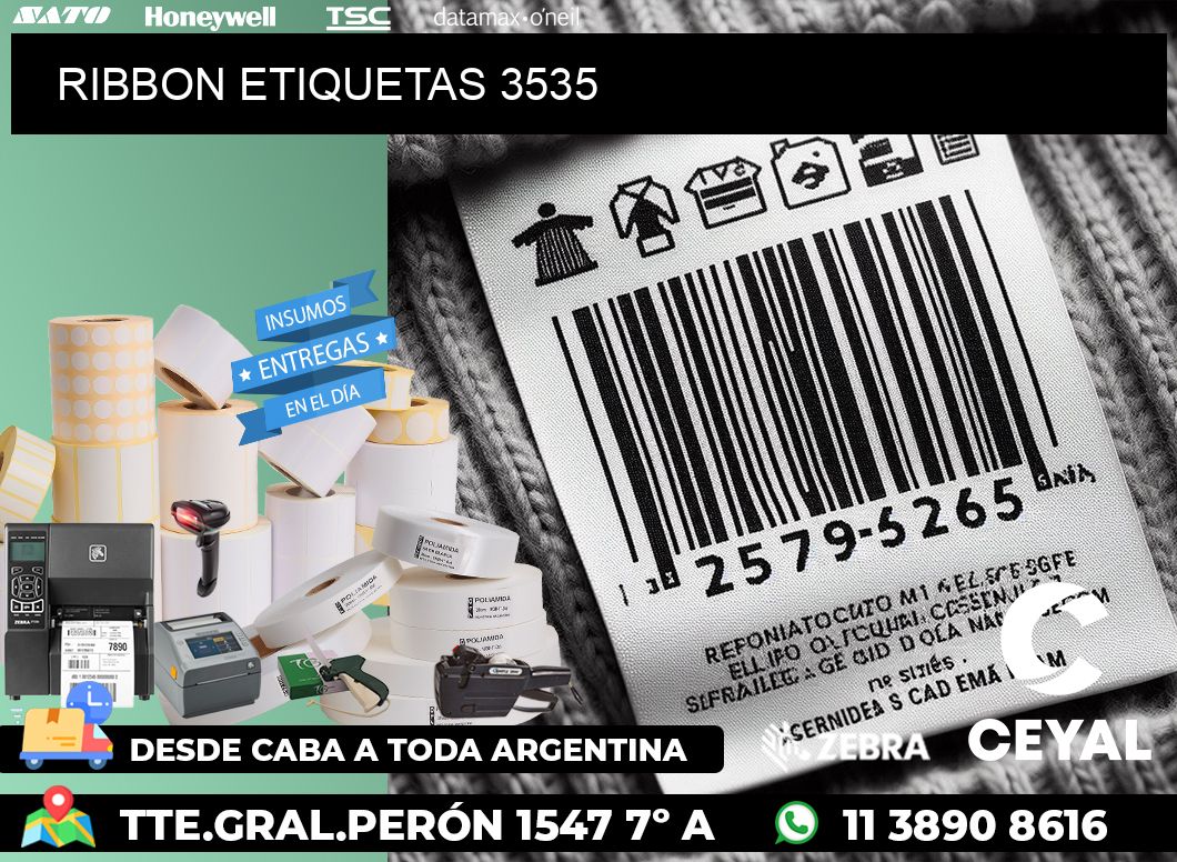 RIBBON ETIQUETAS 3535