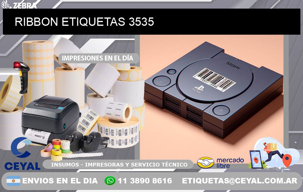 RIBBON ETIQUETAS 3535